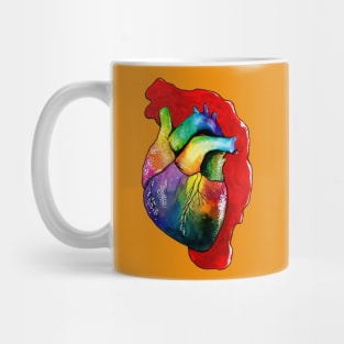 Rainbow Heart Mug